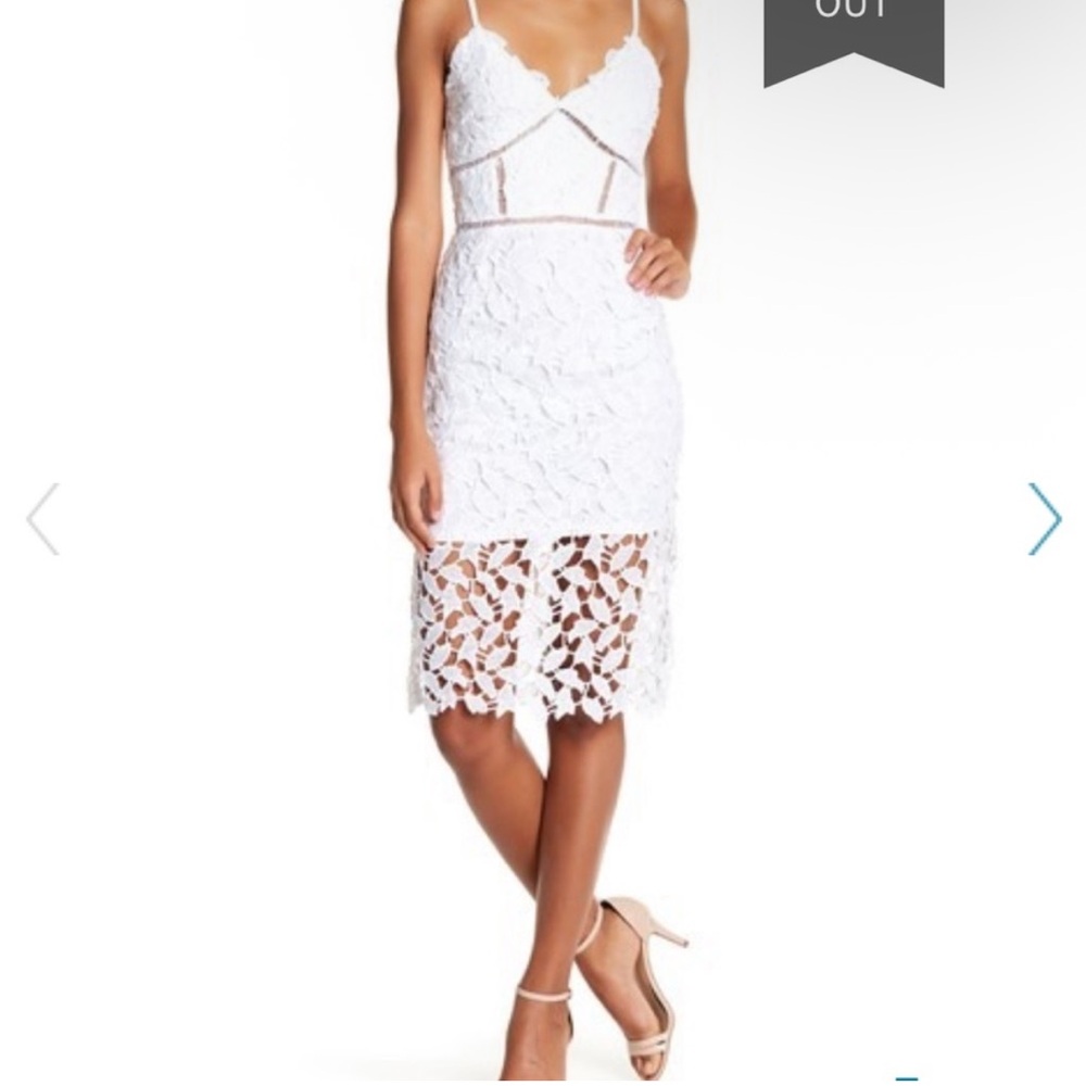White Bridal Shower/Bachelorette Dress - Picture 3 of 4
